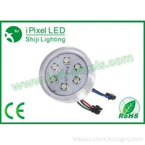 45mm Waterproof Digital RGB LED Pixels Clear Transparent co